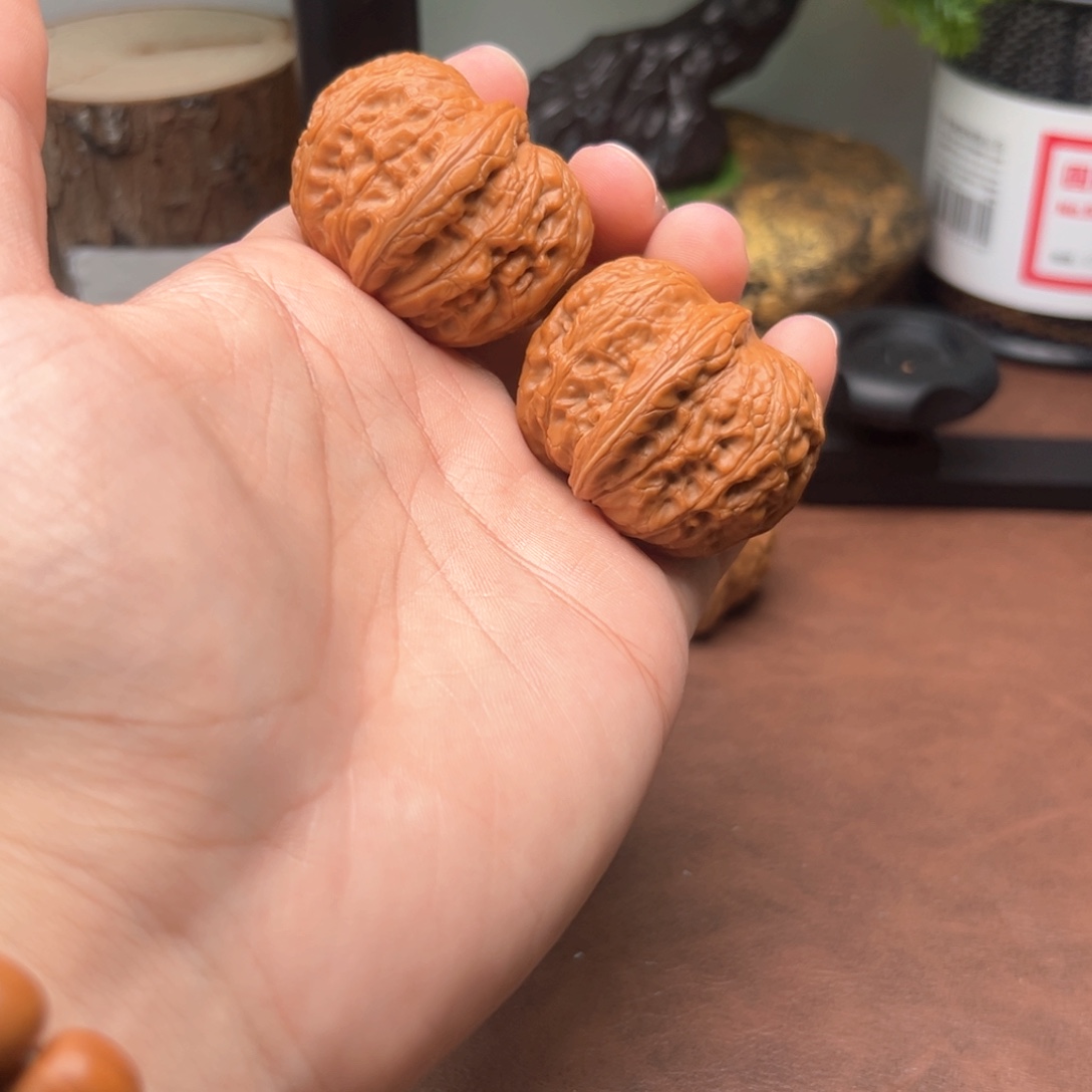 柏***莹文玩核桃吊坠42全品元宝5