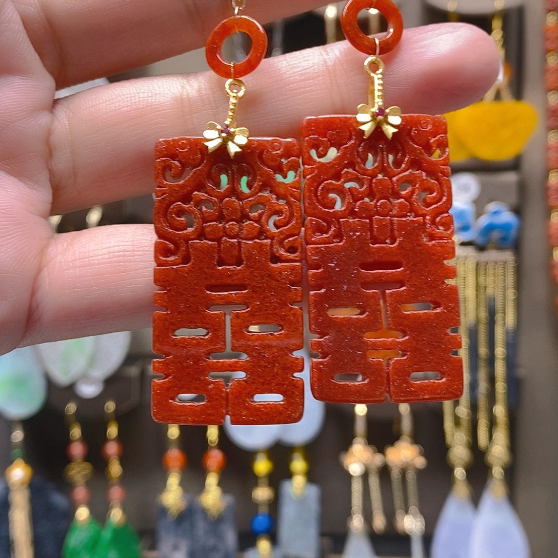 未镶嵌翡翠耳饰翡翠