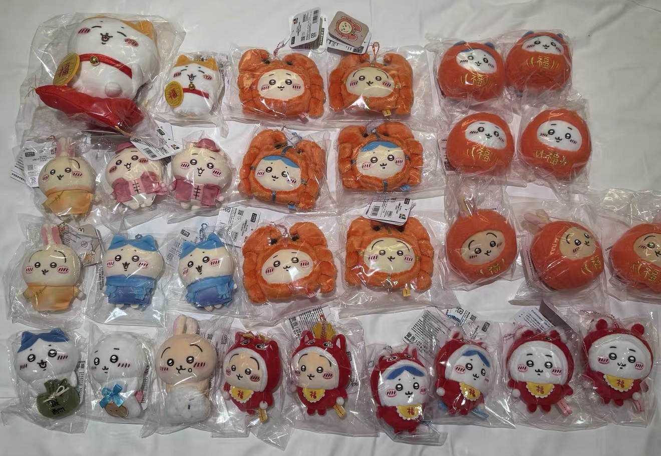 【chiikawa】上海限定达摩系列大闸蟹系列复古系列舞狮系列毛绒挂件