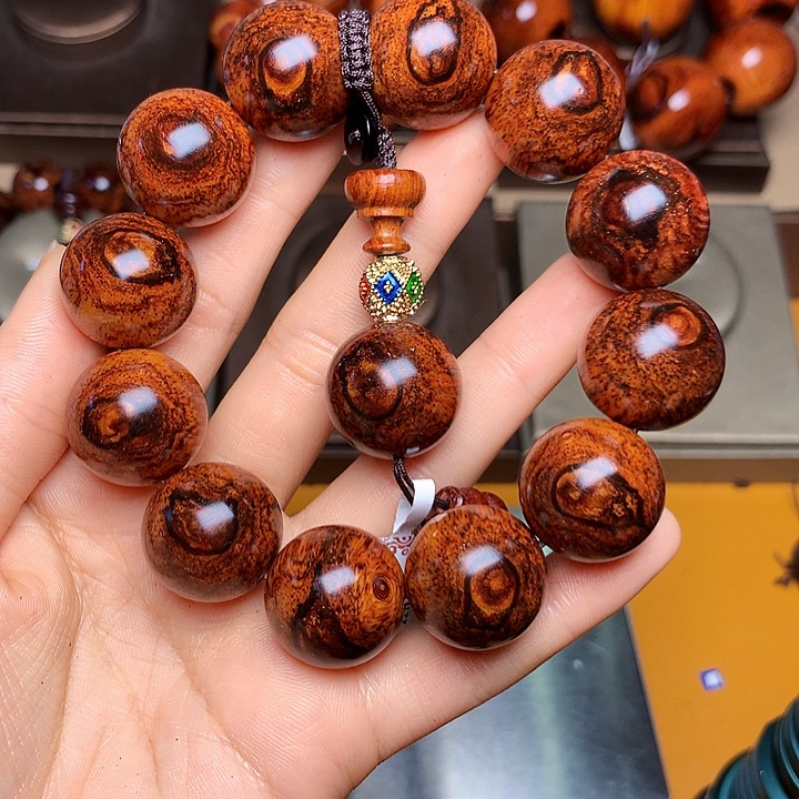 花梨木类手串/手链黄花梨风化料老挝花梨土埋料2.0