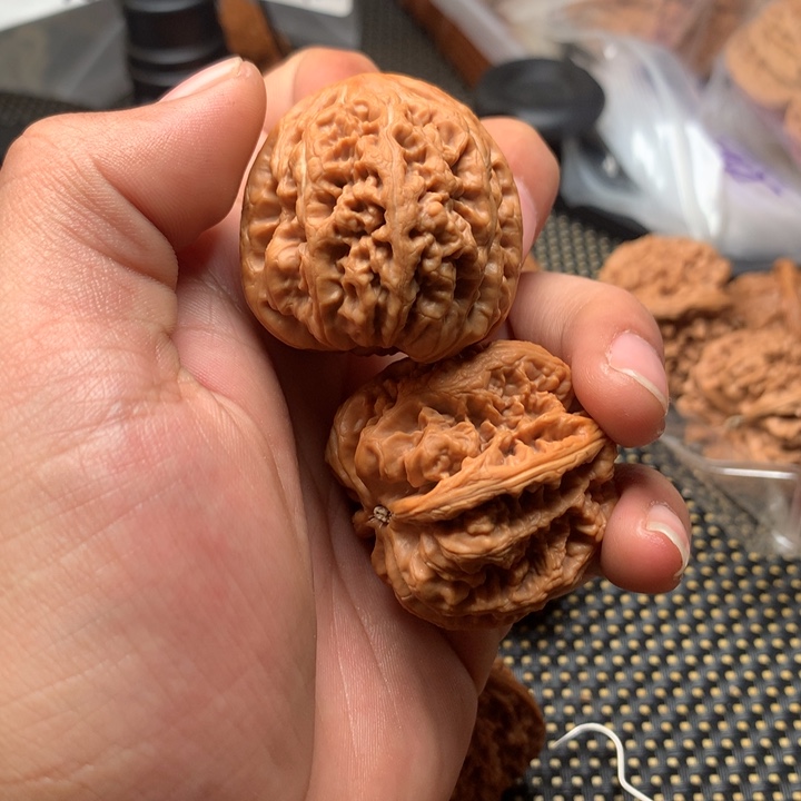 文玩核桃把件奋***子粗筋