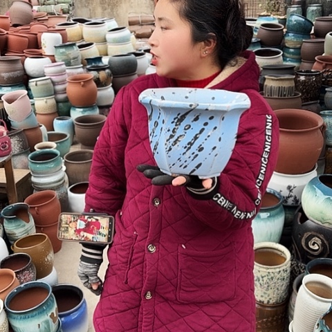 口21高15瑕疵盆子。