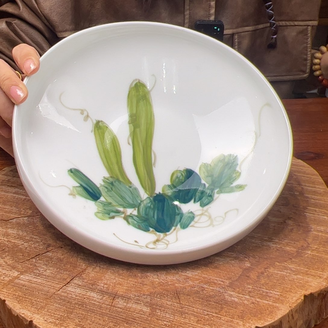 瓷片景德镇陶瓷手工手绘制作