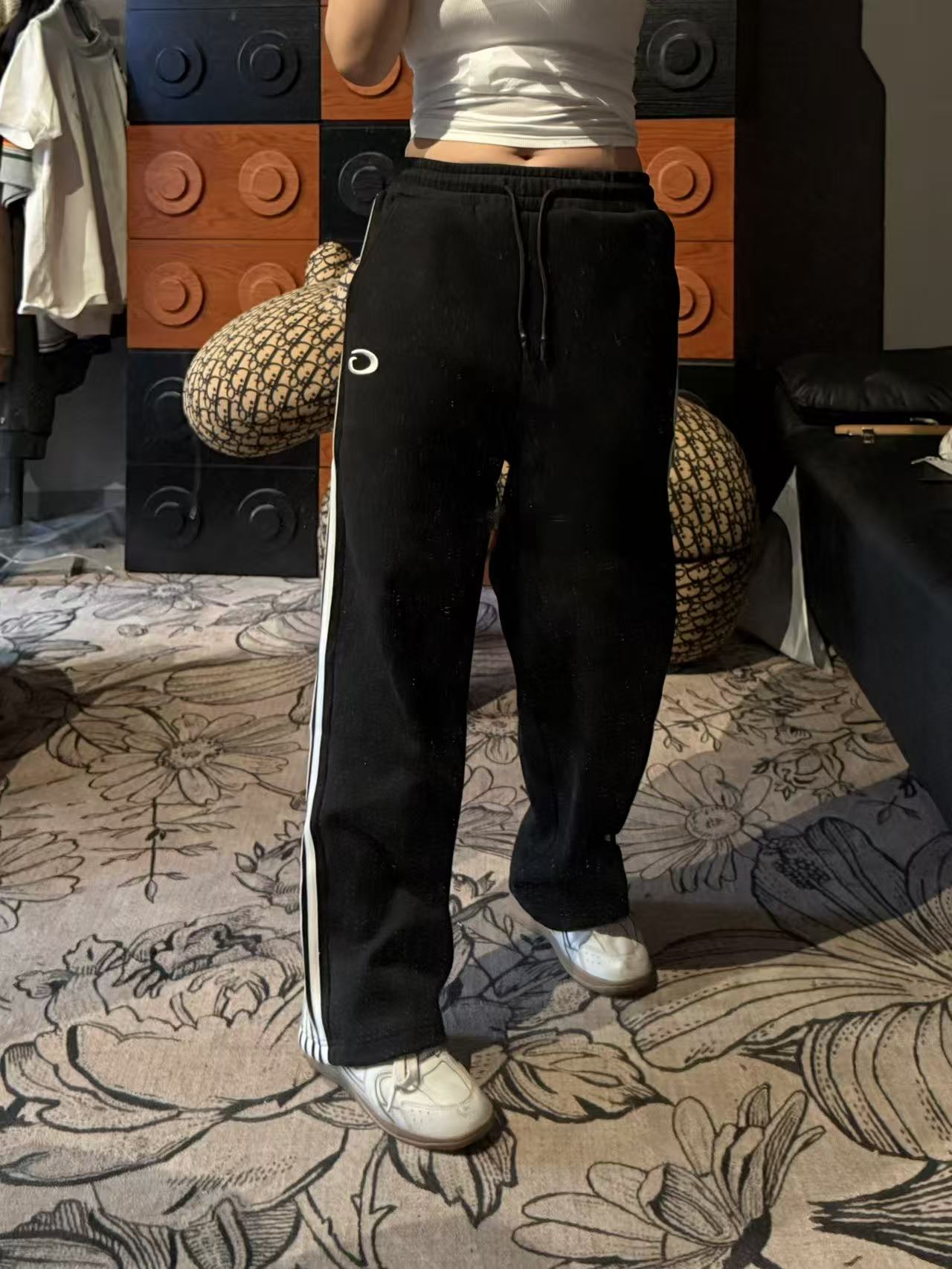 WGD林仔【旋风卫裤】秋冬刺绣百搭男女同款卫裤K40