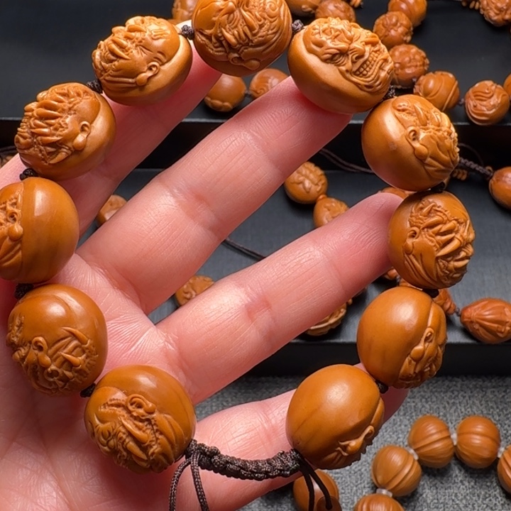 手串/手链橄榄核浮雕恶僧
