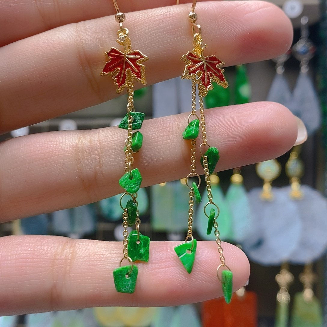 未镶嵌翡翠耳饰翡翠