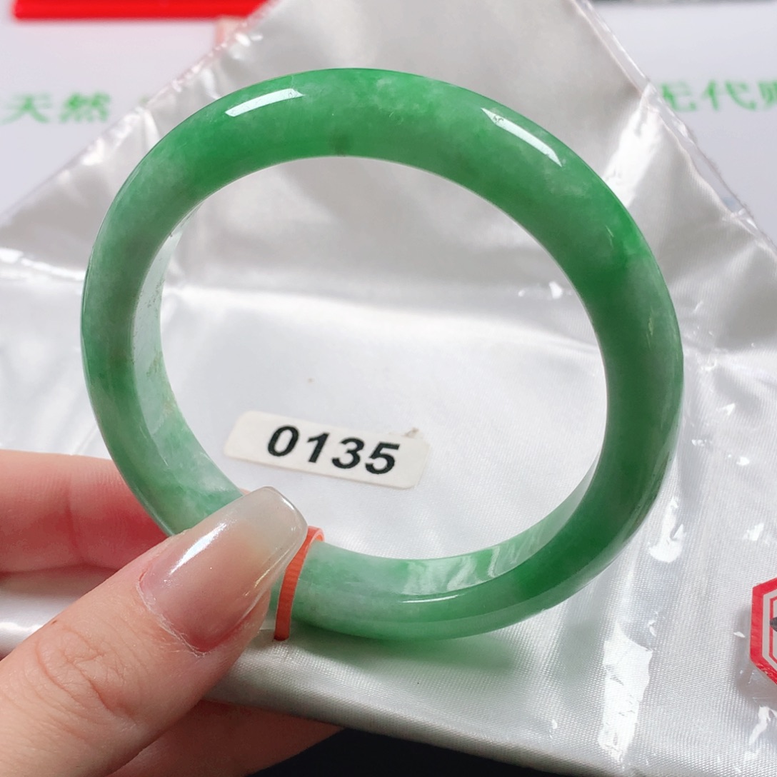 未镶嵌手镯翡翠天然翡翠手镯0135