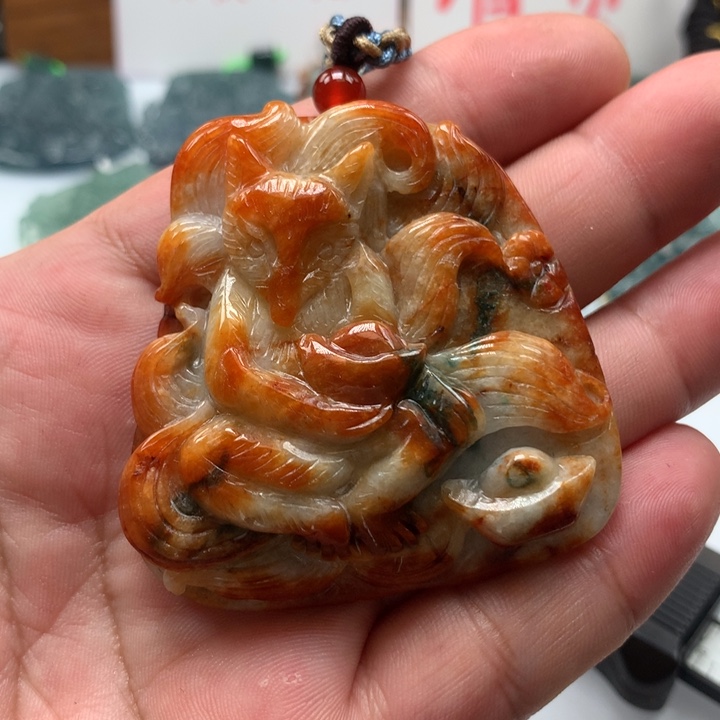 翡翠颈饰未镶嵌保真天然A货翡翠