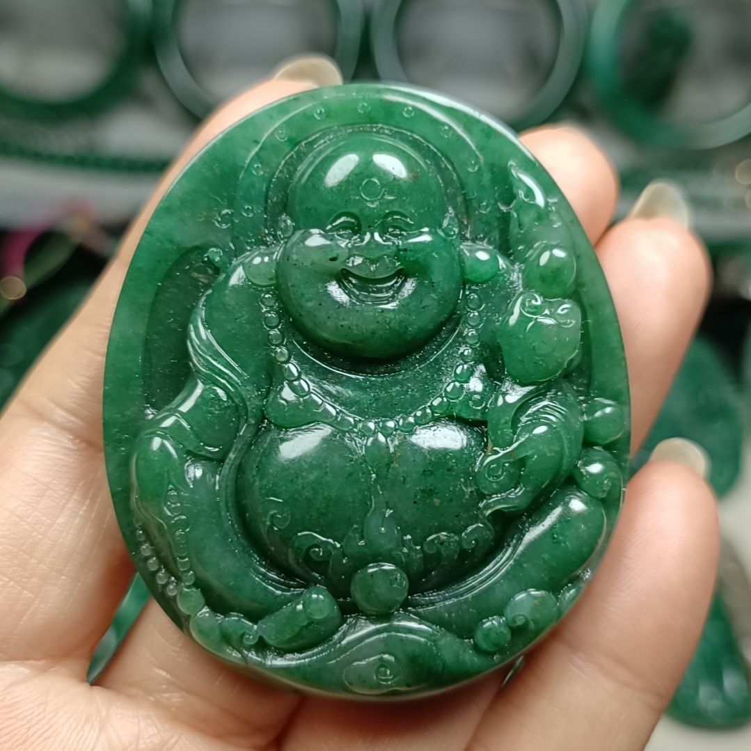 独山玉佛公未镶嵌