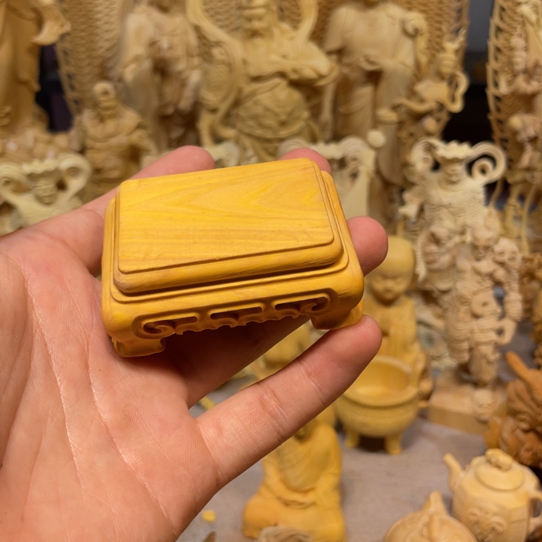 黄杨木小瑕疵底座