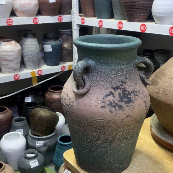 【闪购商品】红陶粗糙盆默认打孔高30口14