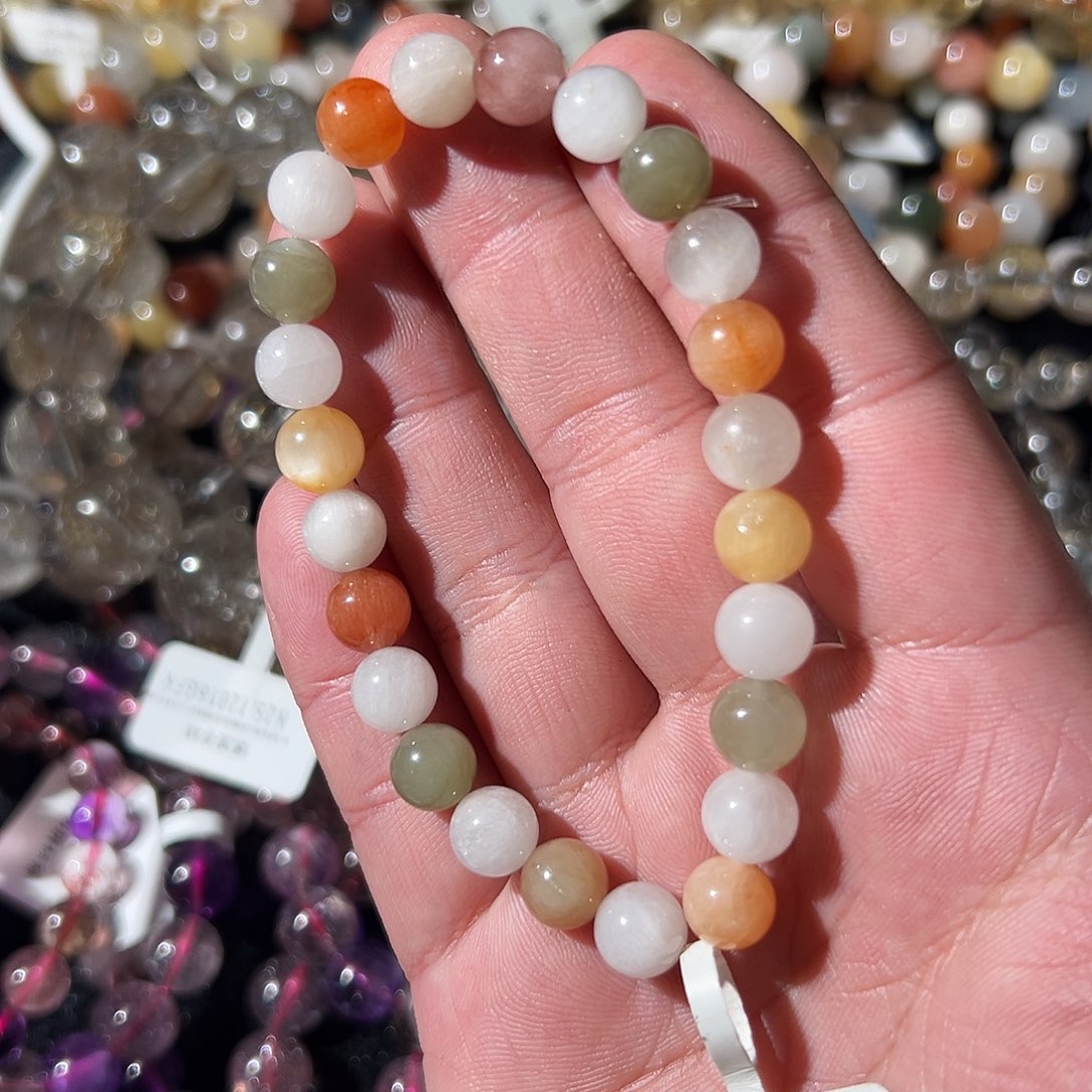 未镶嵌手链水晶兔毛