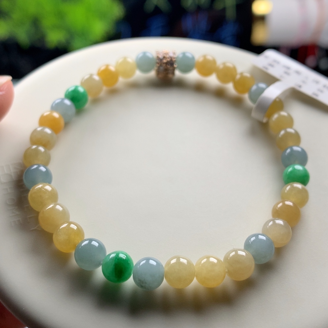 未镶嵌手链翡翠卡6.5