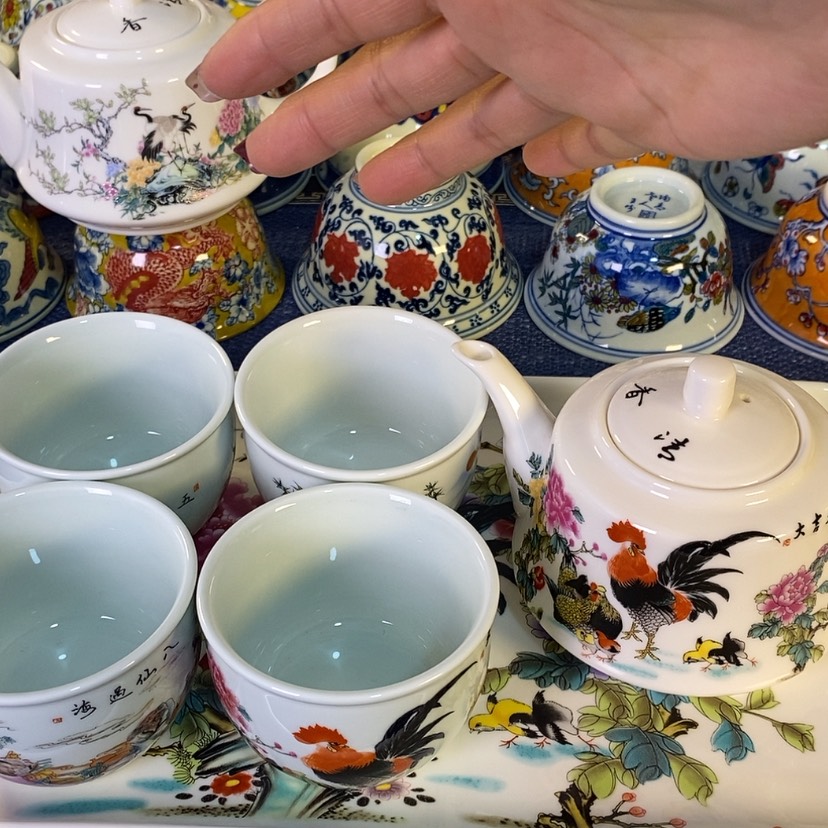 【闪购商品】景德镇陶瓷1壶4杯1盘