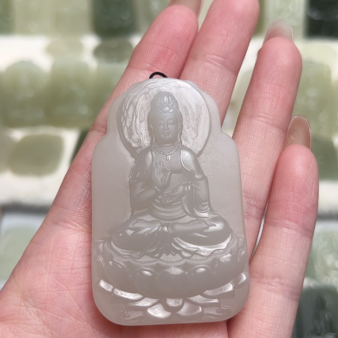 和田玉未镶嵌颈饰