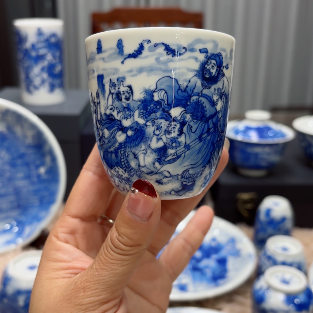 杯全手工全手绘陶瓷