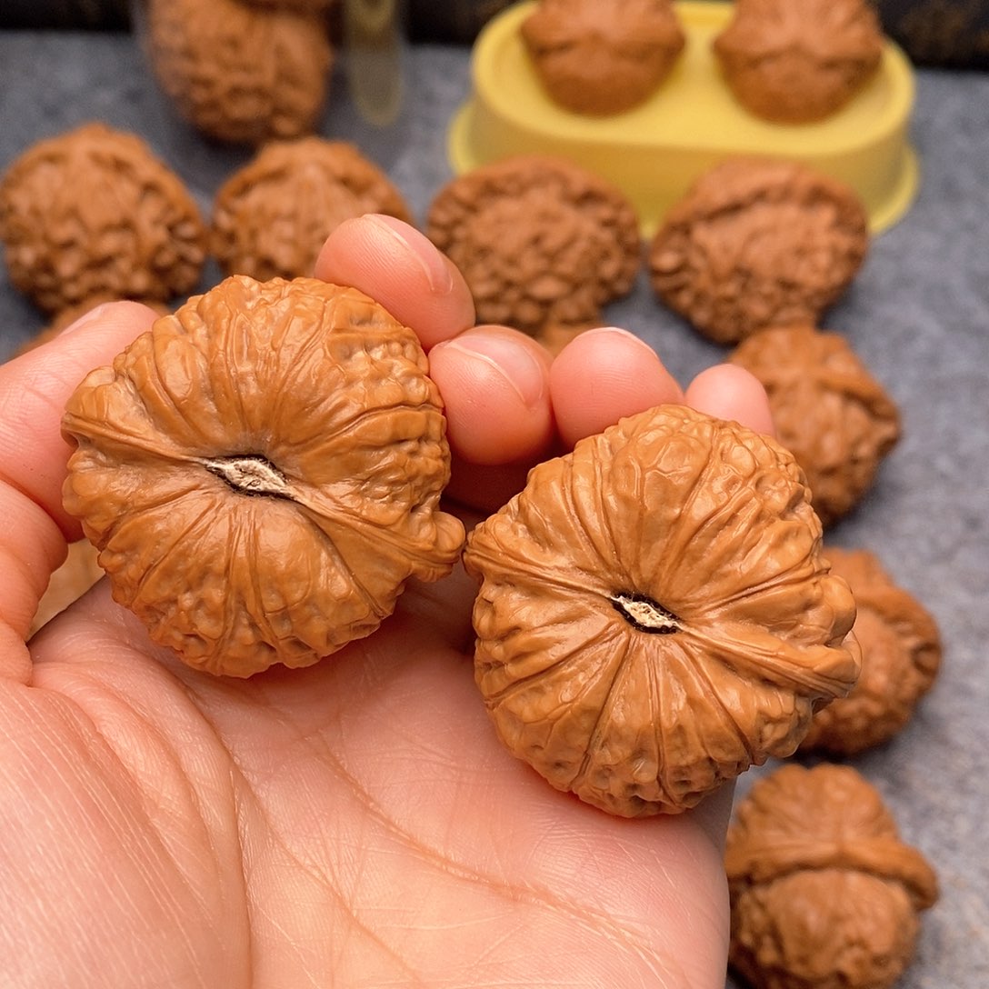 文玩核桃把件喆*南瓜墩40加全品