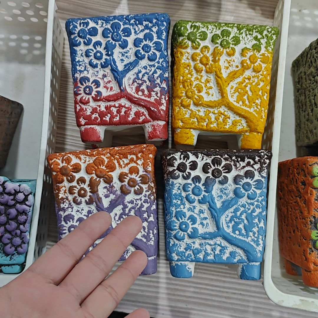 红陶吸水透气的白陶花盆凑满12发货