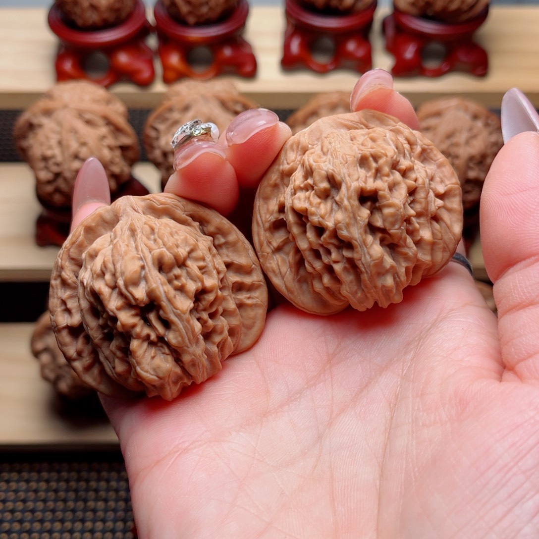 把件文玩核桃四座楼