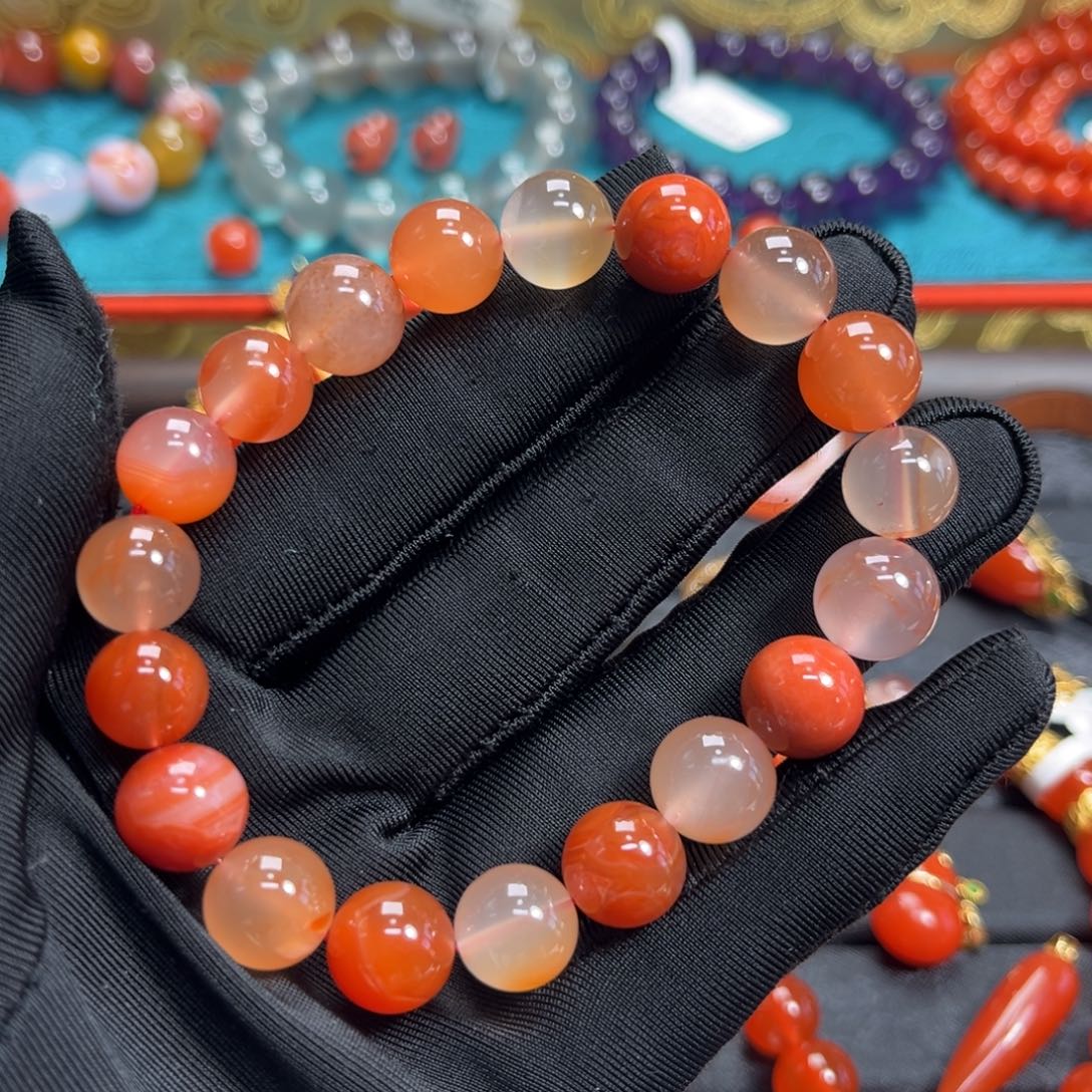 南红玛瑙未镶嵌手串