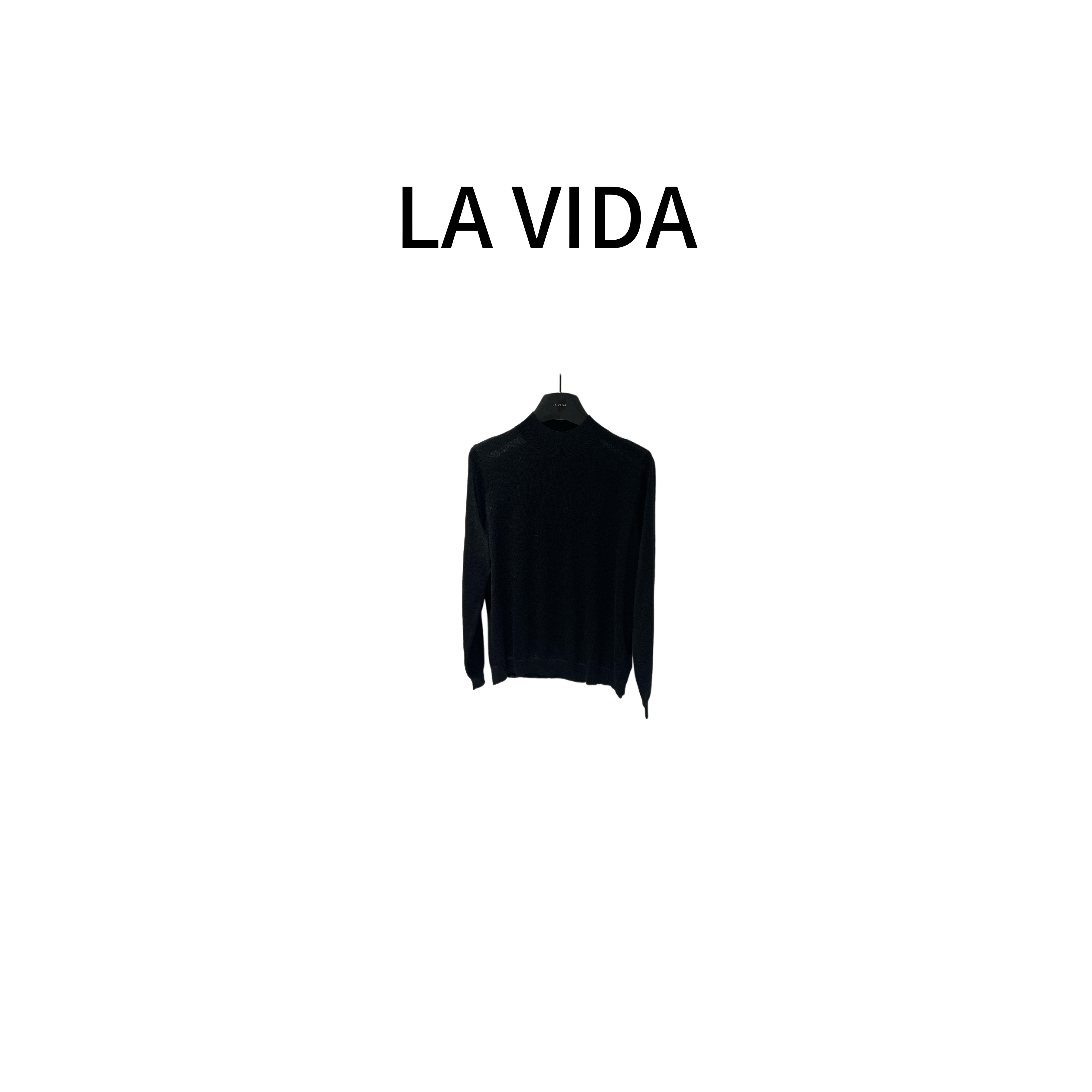 -LA VIDA-半高领羊毛打底