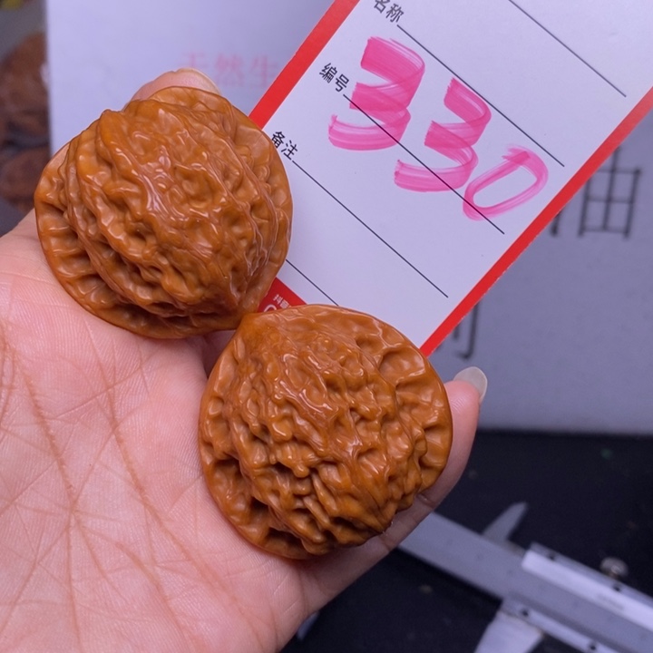 文玩核桃把件330，39公子帽