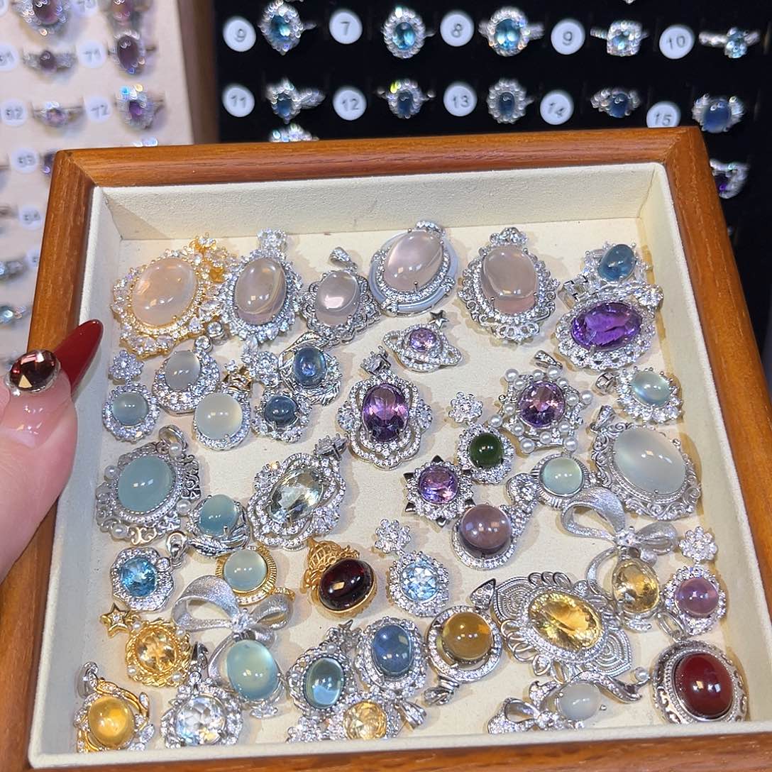 紫晶手链银S925镶嵌珠宝