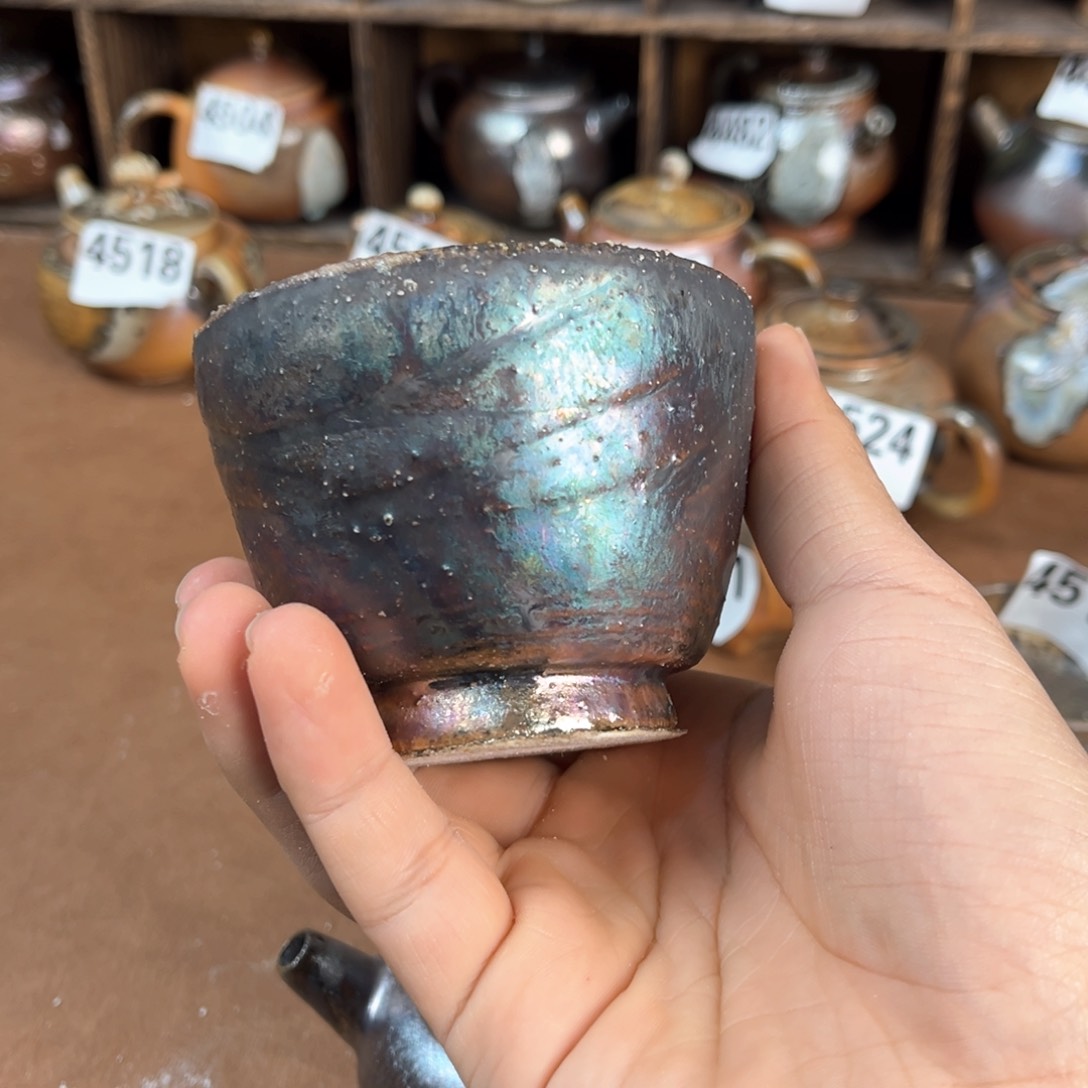 杯柴烧茶器主人杯