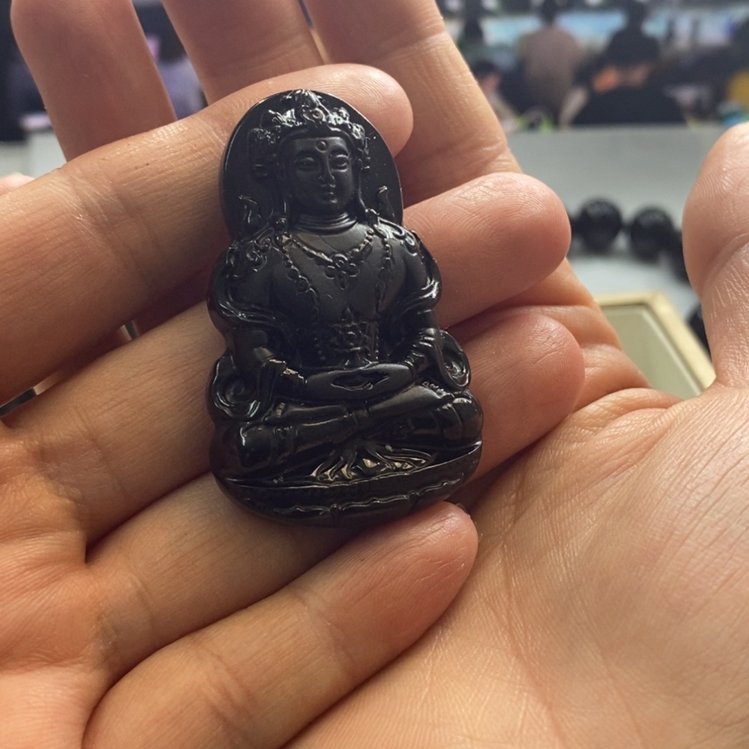 翡翠未镶嵌吊坠(不含链)观音