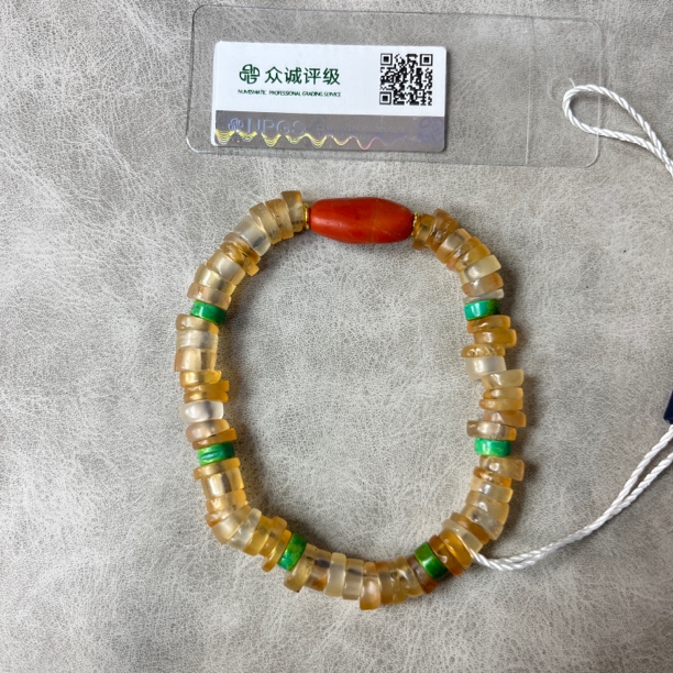 不规则药片带甘南玛瑙手串YZ1769[燕赵造物司］