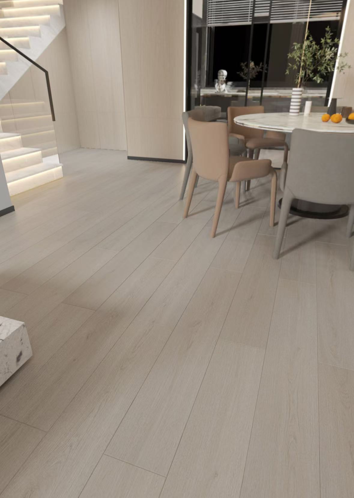 南浔军威地板厂家新三层地热整芯直贴11系列1230*200*13