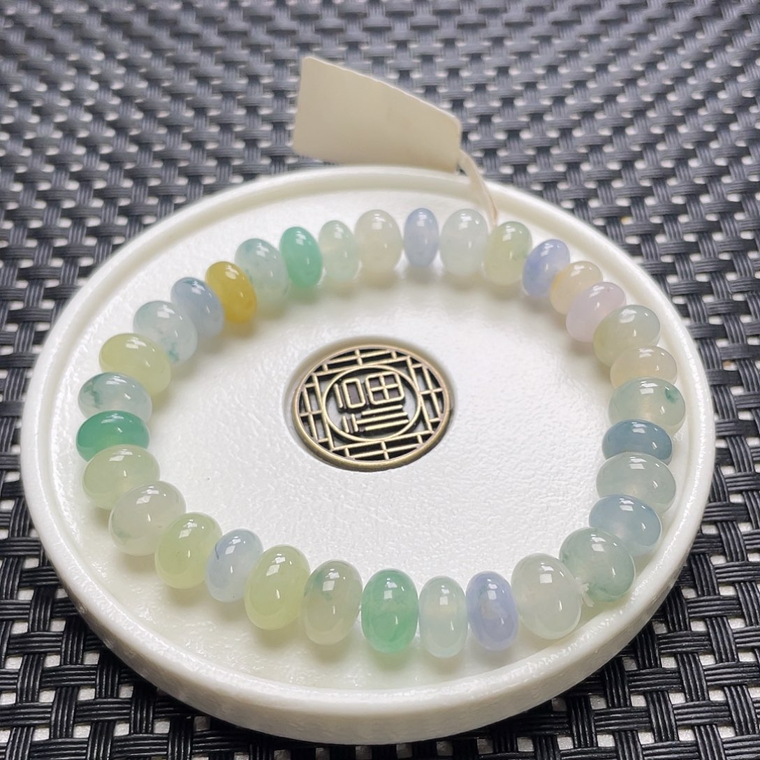 翡翠手链未镶嵌卡8