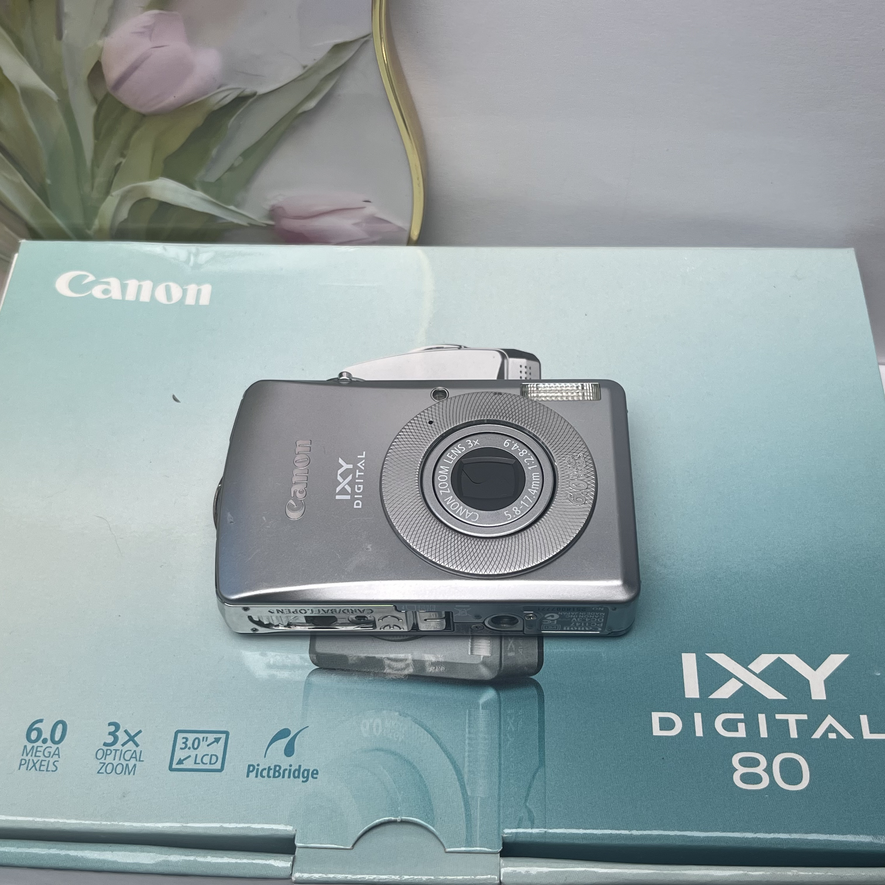 95新 Canon/佳能 ixus65/IXY80 600万像素 3倍变焦 配件齐 NO退换