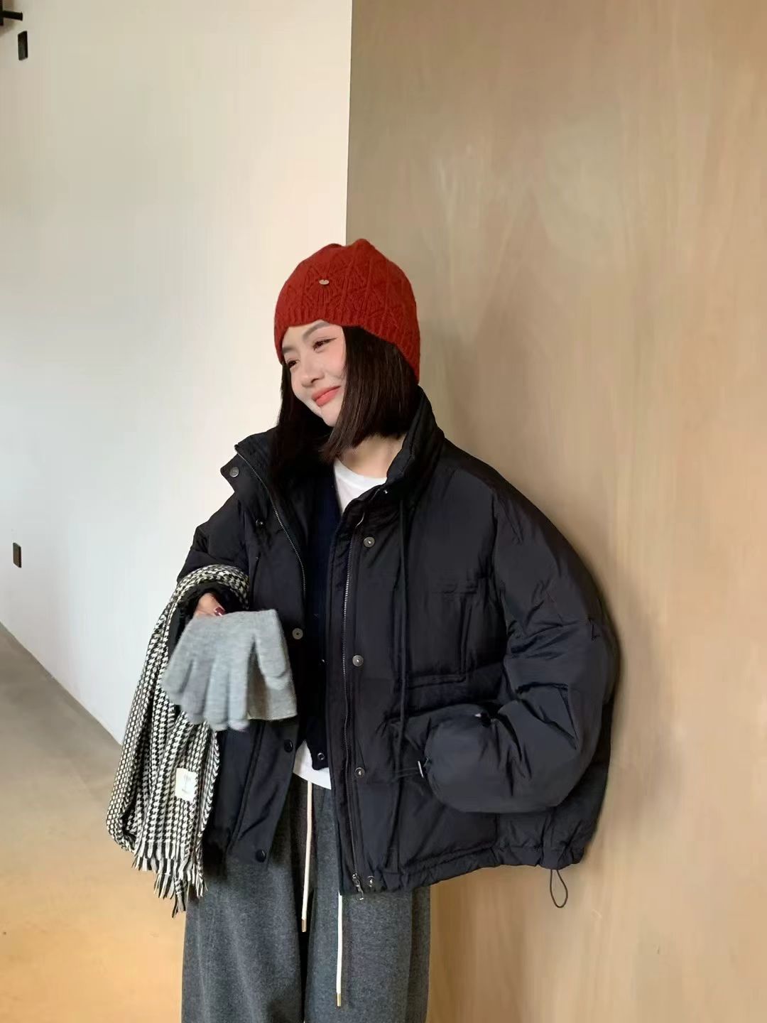 马甲孤品样衣捡漏小个子连帽保暖薄款短款女韩版女士宽松