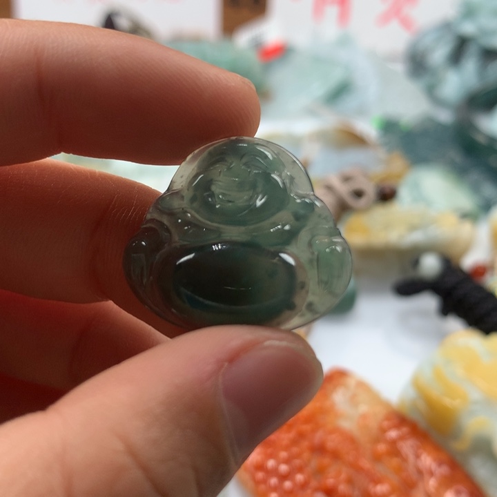 翡翠颈饰未镶嵌保真天然A货翡翠