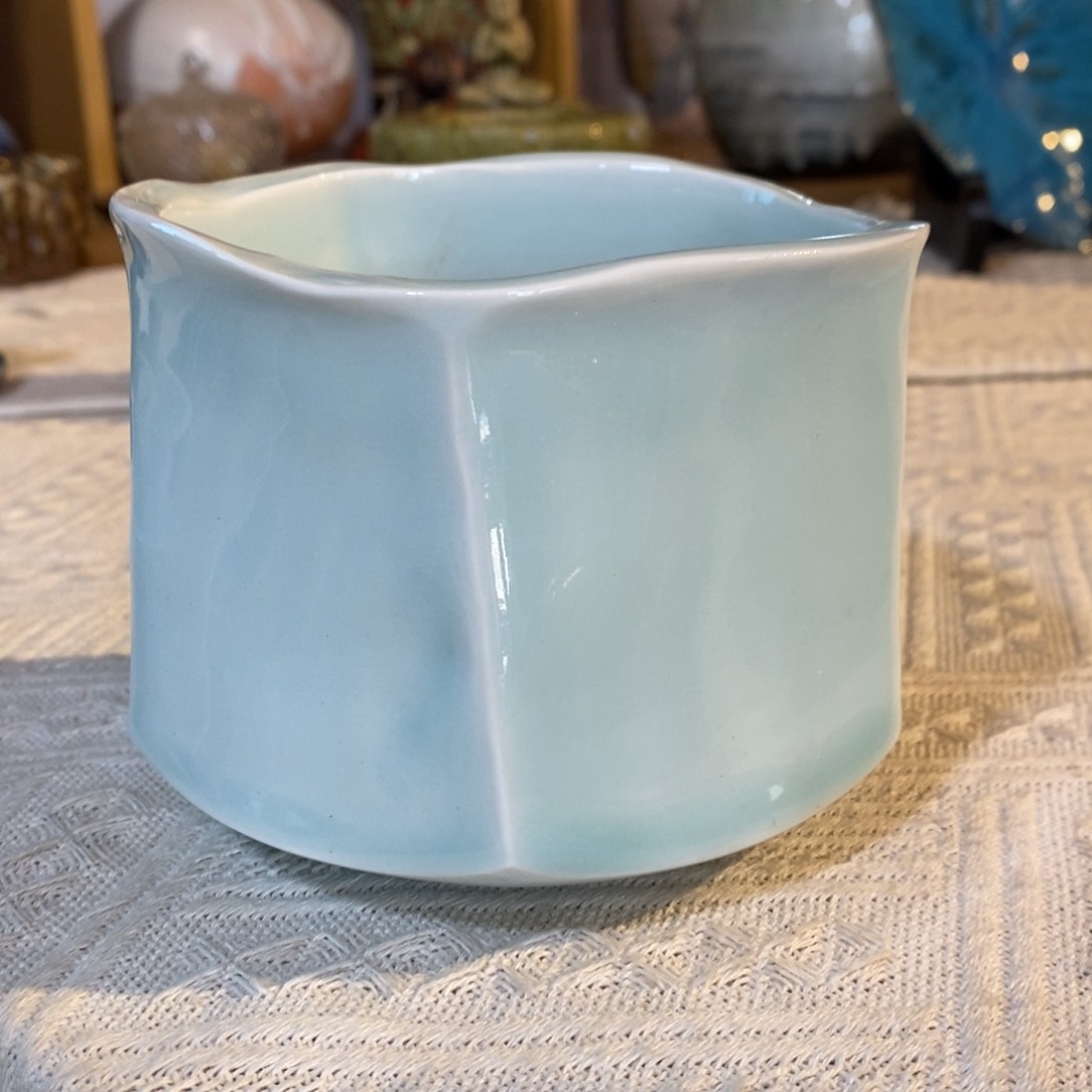 瓷片青瓷建水 抹茶碗