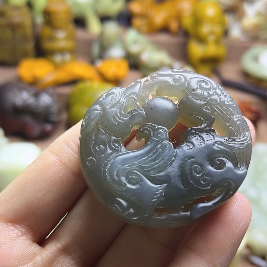 白玉菩提吊坠12。。
