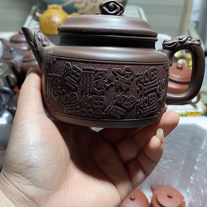 紫砂茶壶晃盖流口水