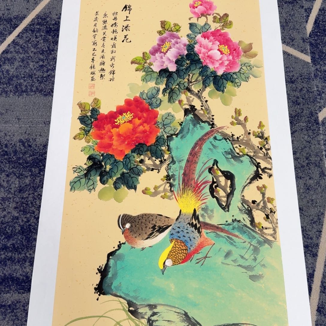 国画国画作品山水花鸟纯手绘