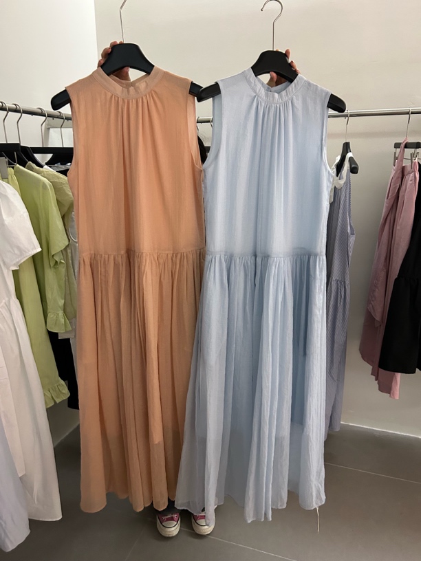 08292 裙长127 简约时尚女长裙