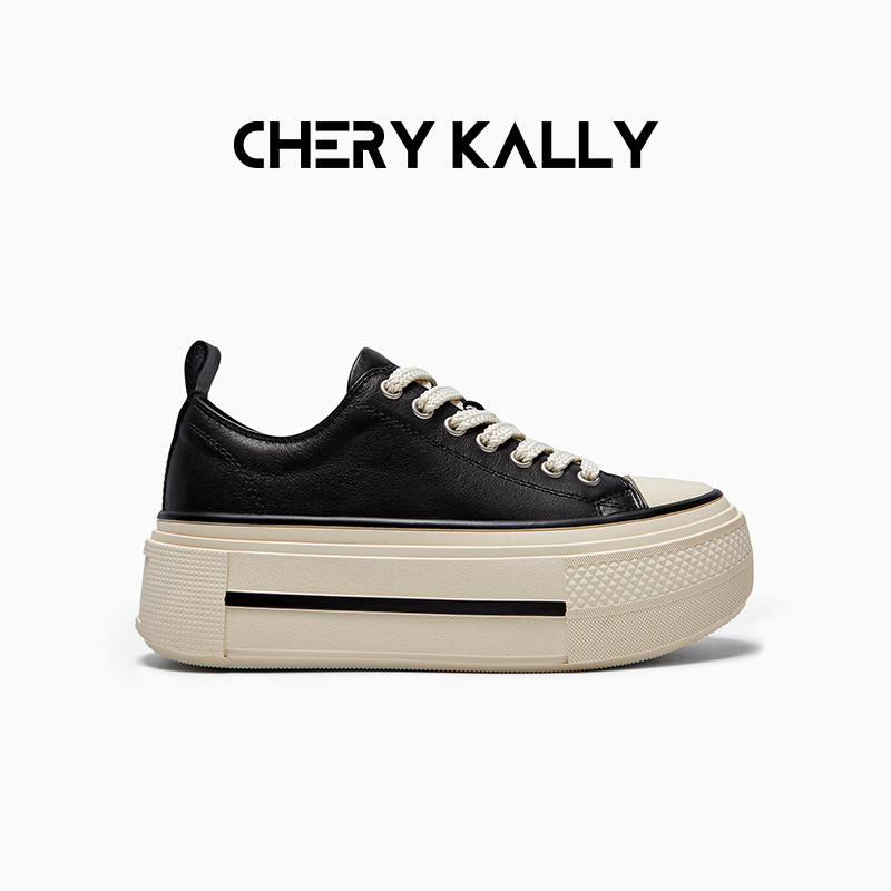 CHERY KALLY厚底透气板鞋时尚休闲鞋女鞋潮流增高运动鞋963XB5575