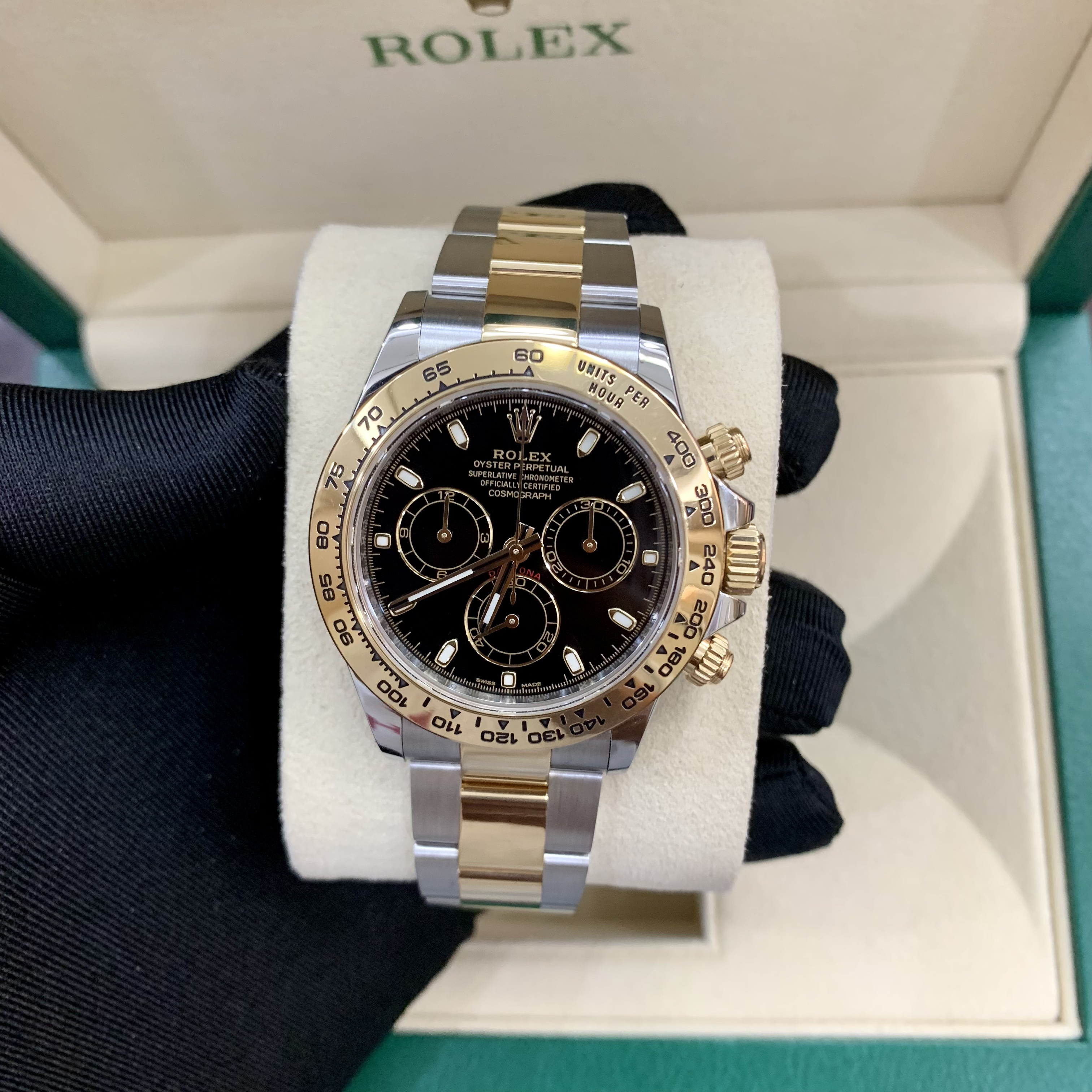 99新 Rolex/劳力士 m116503-0004 黑面普刻 17年8月31日 全套全长