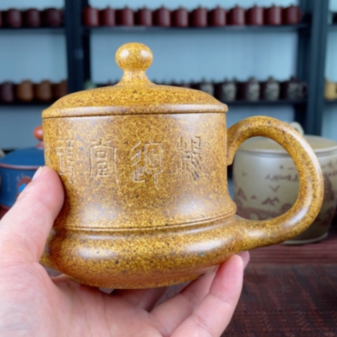 【闪购商品】茶杯紫砂宜兴原矿紫砂盖杯