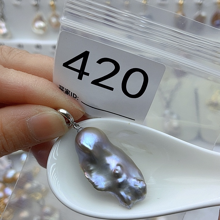 淡水珍珠颈饰银S925镶嵌