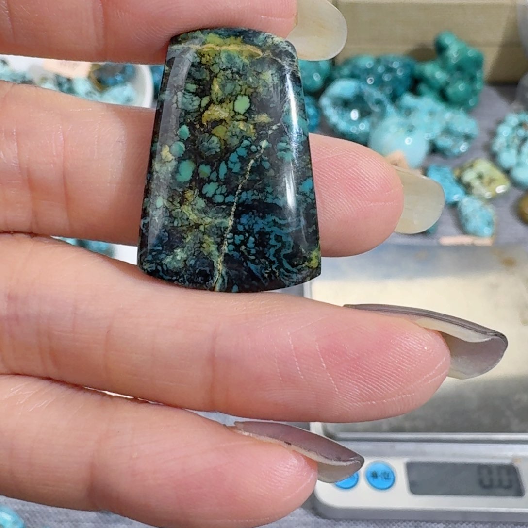未镶嵌绿松石随型