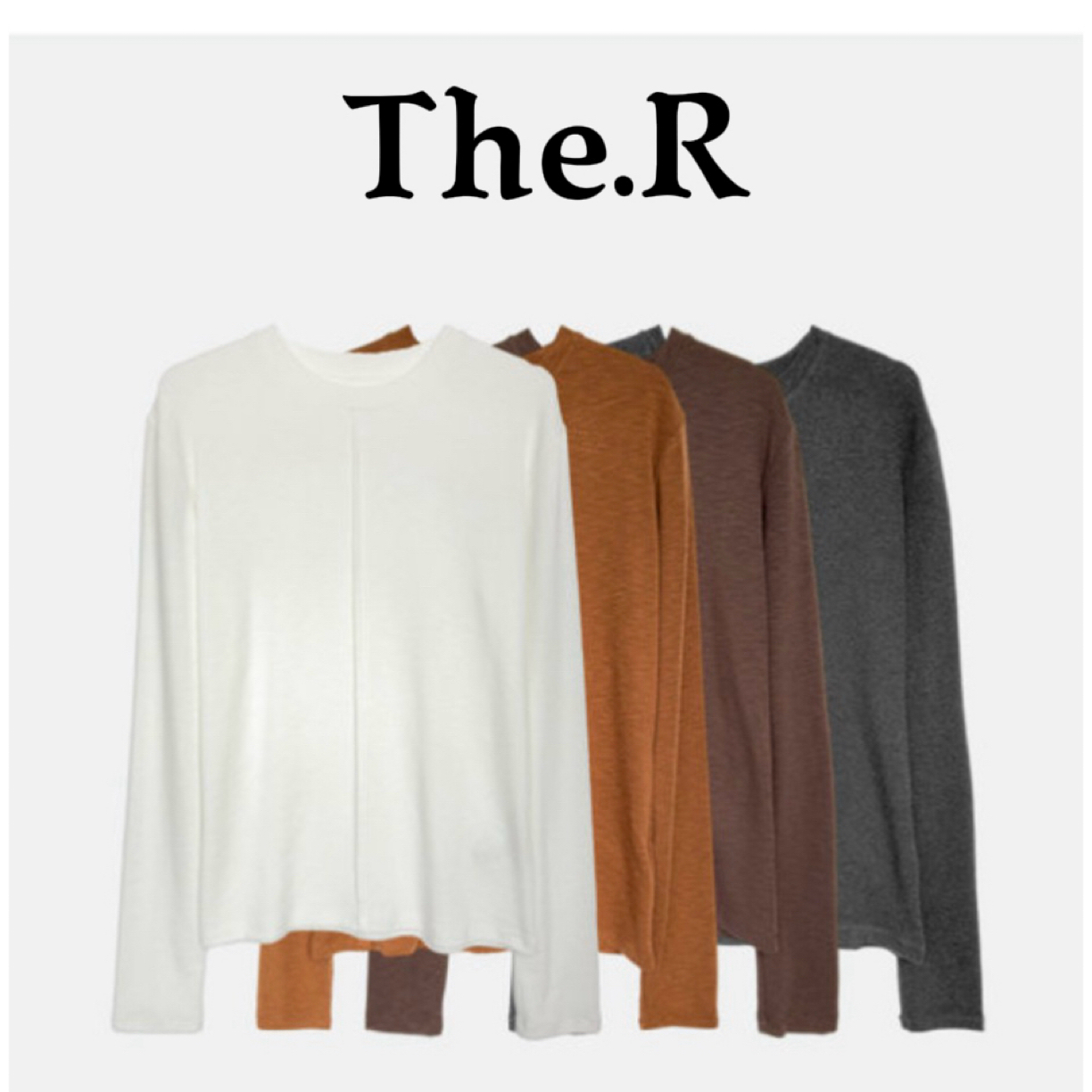 【万能搭子】秋冬基础打底云朵般保暖亲肤纯色显瘦前中拼接打底衫