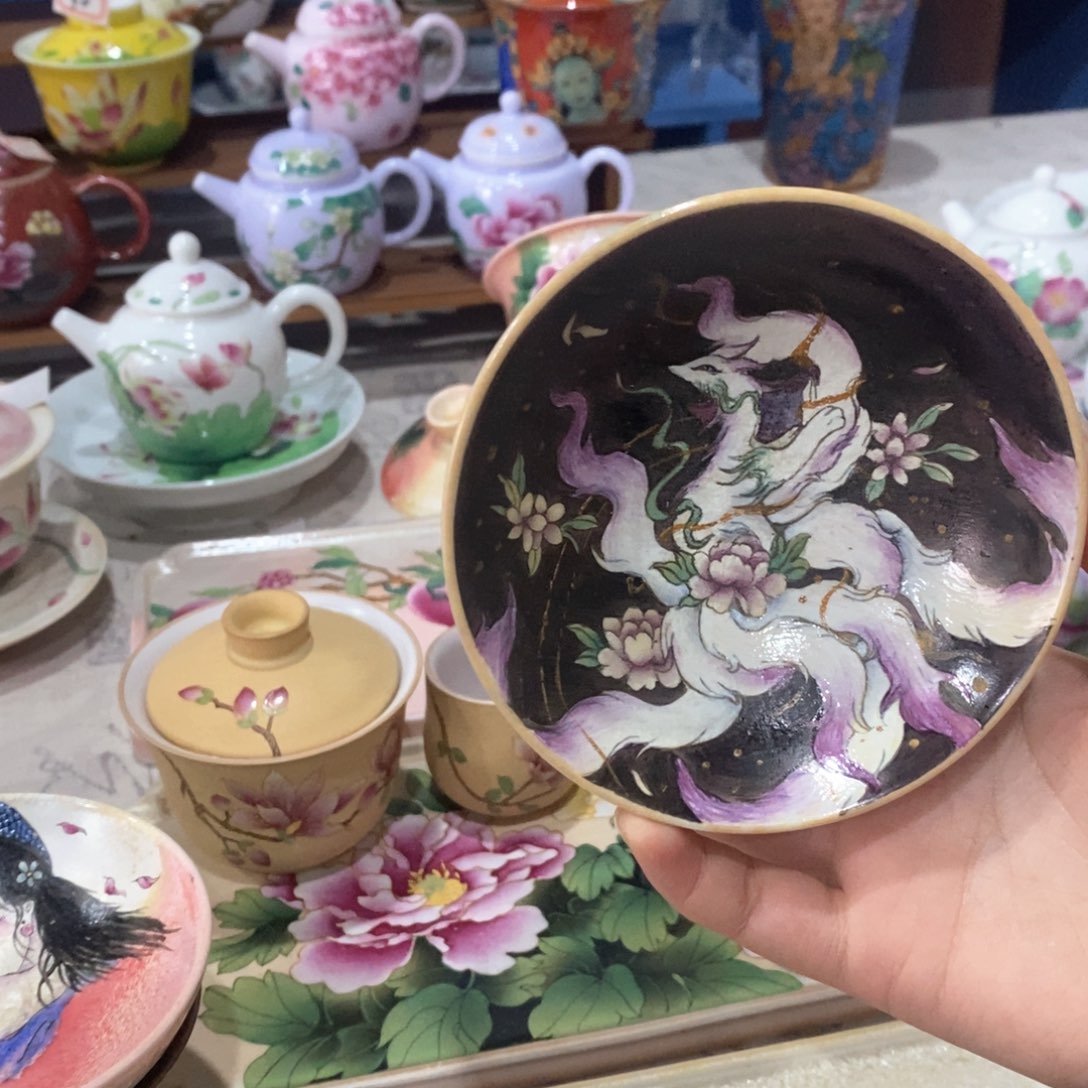 九尾狐手工手绘制作