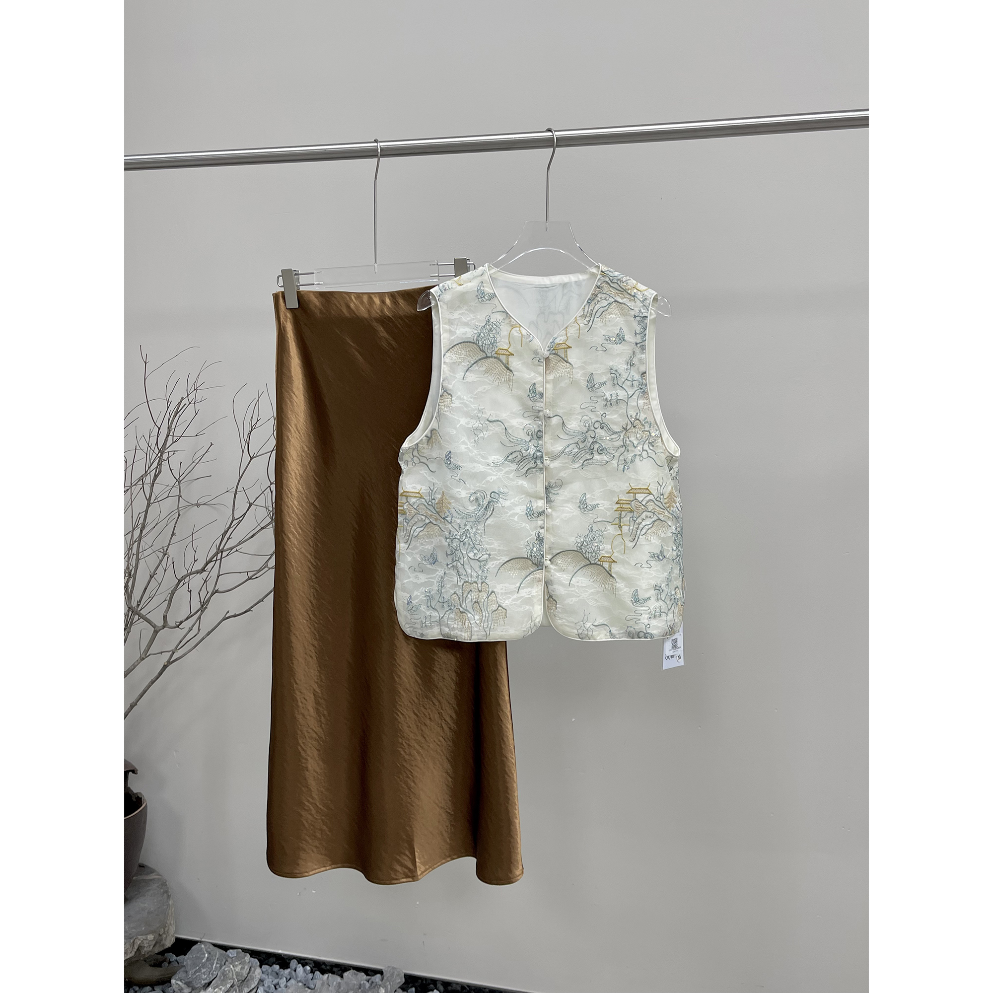 重工刺绣国风马夹Q603（清）