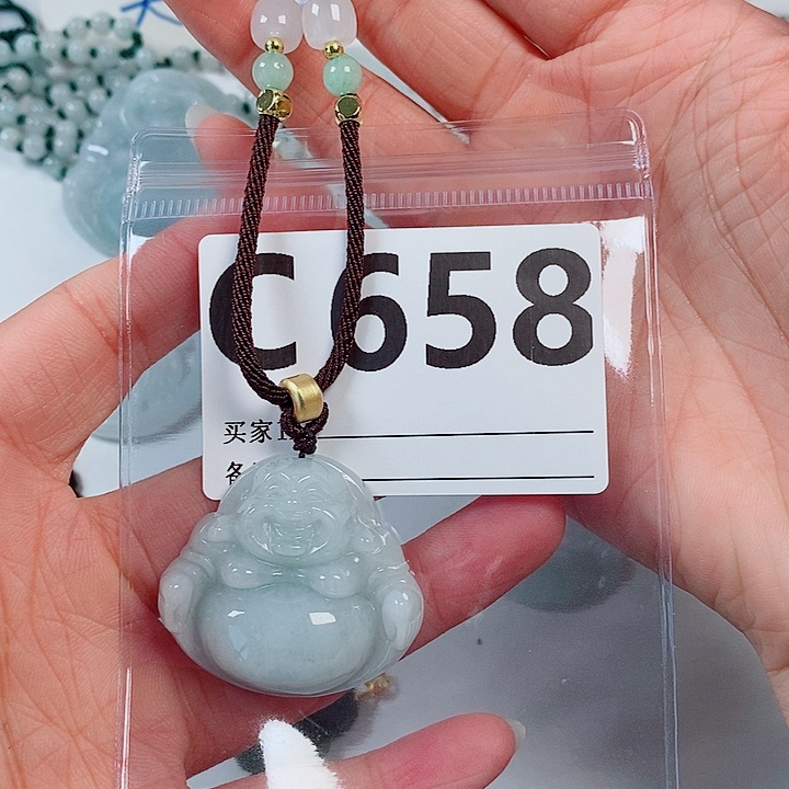 翡翠未镶嵌颈饰天然