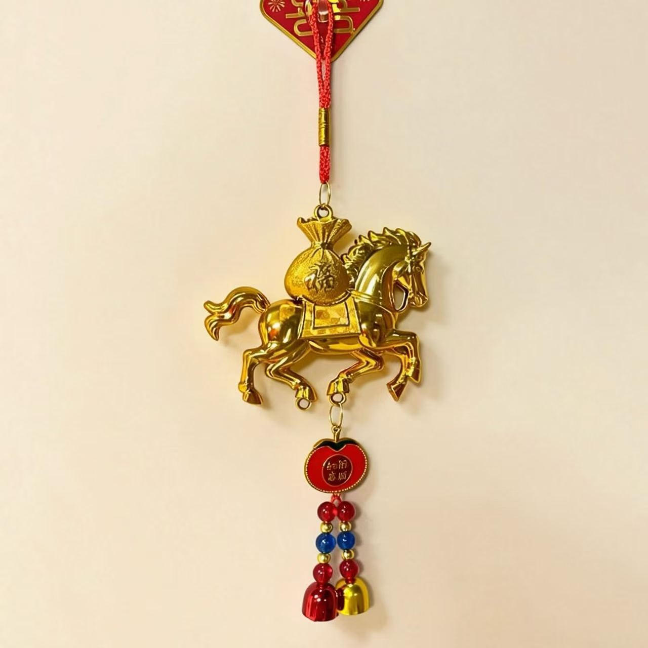 【发两个】马上有福吉祥中国风室内汽车房门客厅挂饰装饰05